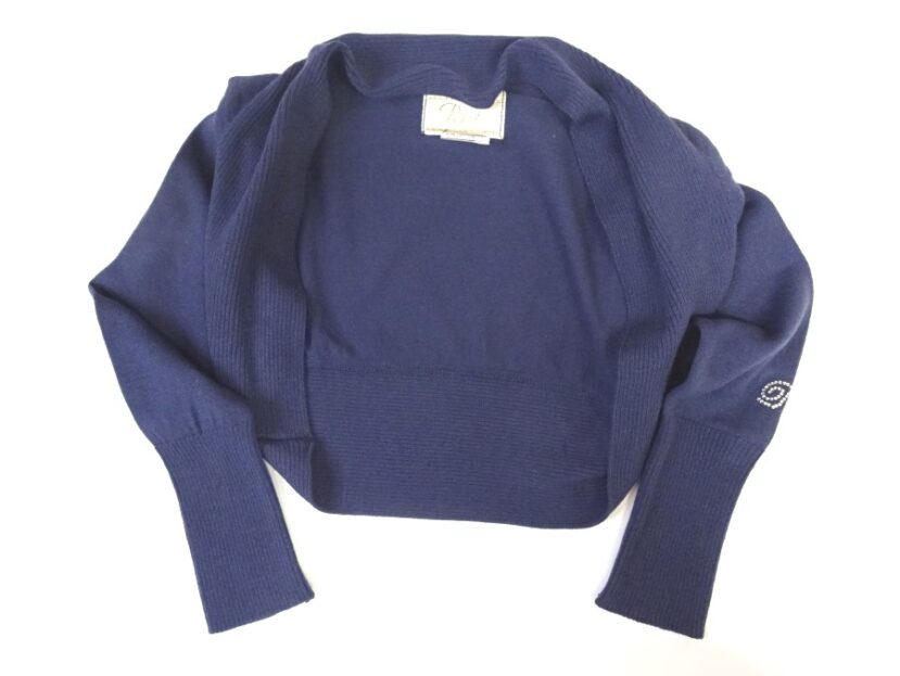 Scaldaspalle per bambina in cotone colore blu denim