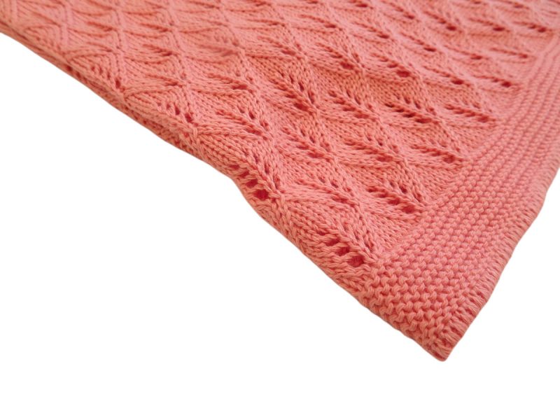 Copertina culla aragosta lavorata a maglia in cotone