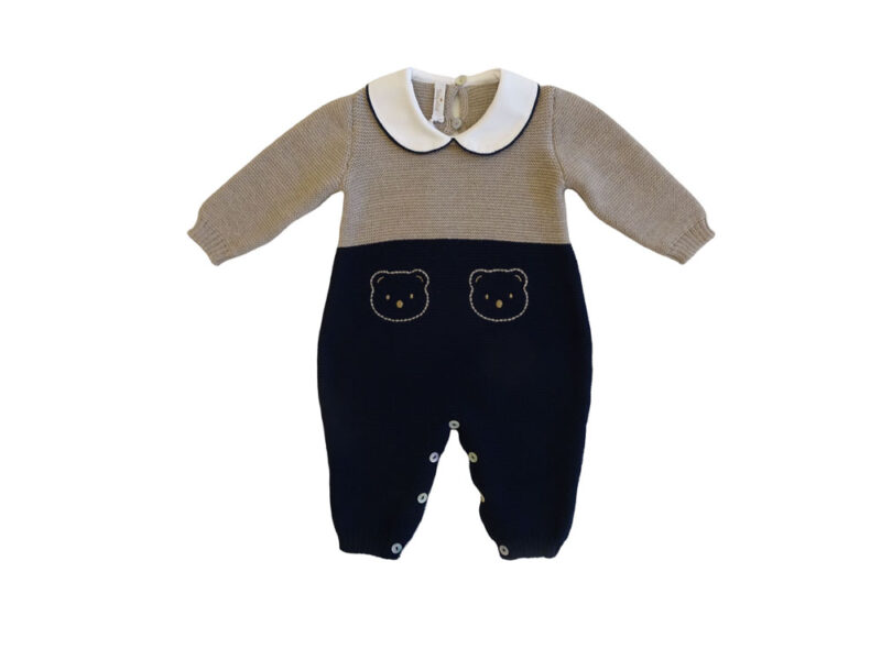 Tutina intera neonato in lana Teddy Bear Baby Lord