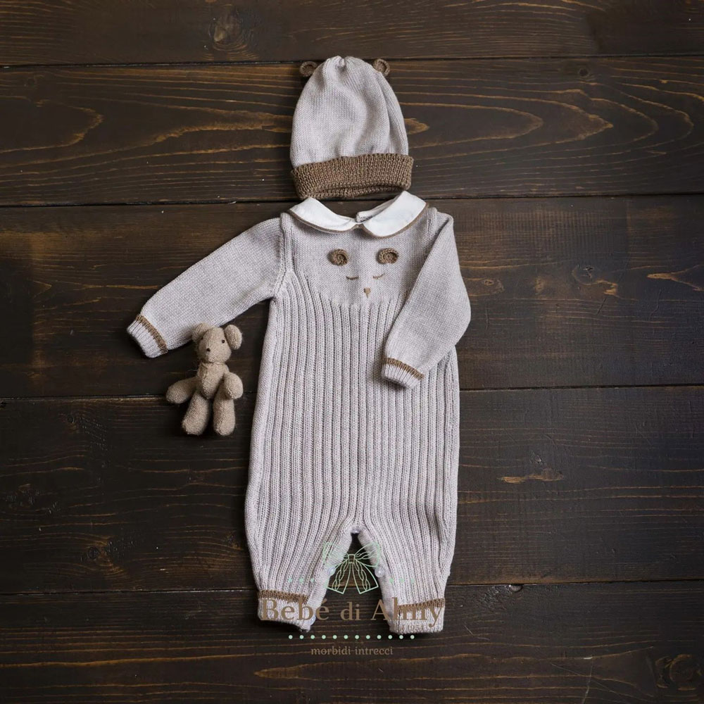 Scarpine neonato in lana merinos Bebè di Almy - Piccoli Sogni