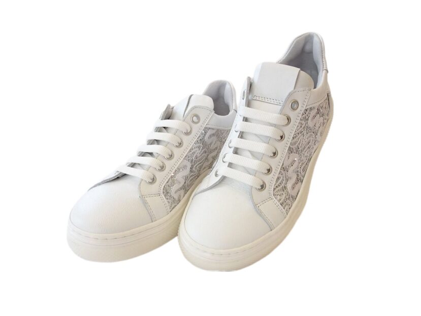 Sneakers bambina in pelle