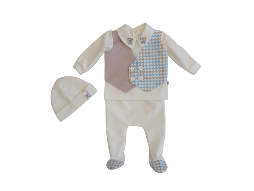 Completo neonato 2pz Petit con cappellino