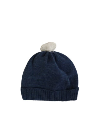 Cappellino con nappina in lana merino Baby Lord